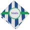 Stripes Cloth Cocktail Napkin - Single w/ Name or Text
