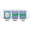 Stripes Coffee Mug - 11 oz - White APPROVAL