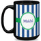 Stripes Coffee Mug - 15 oz - Black Full
