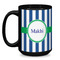 Stripes Coffee Mug - 15 oz - Black