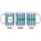Stripes Coffee Mug - 15 oz - White APPROVAL
