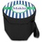 Stripes Collapsible Personalized Cooler & Seat (Closed)