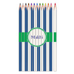 Stripes Colored Pencils (Personalized)