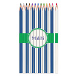 Stripes Colored Pencils (Personalized)