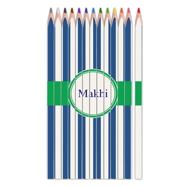 Custom Stripes Colored Pencils (Personalized)