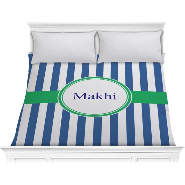Custom Stripes Comforter - King (Personalized)