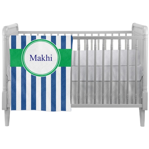 Custom Stripes Crib Comforter / Quilt (Personalized)
