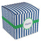 Stripes Cube Favor Gift Box - Front/Main