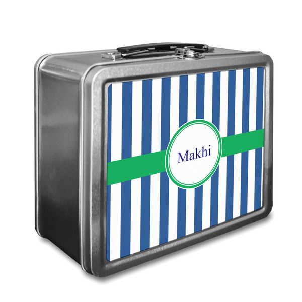 Custom Stripes Lunch Box w/ Name or Text