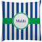 Stripes Decorative Pillow Case w/ Name or Text