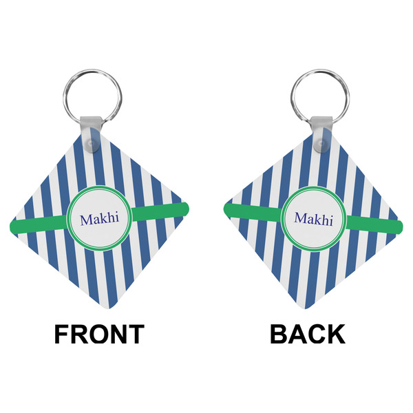 Stripes Diamond Keychain (Front + Back)