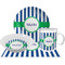 Stripes Dinner Set - 4 Pc (Personalized)