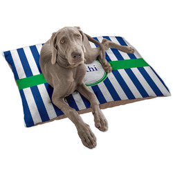 Stripes Dog Bed - Large w/ Name or Text