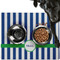 Stripes Dog Food Mat - Large LIFESTYLE