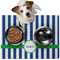 Stripes Dog Food Mat - Medium LIFESTYLE