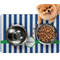 Stripes Dog Food Mat - Small LIFESTYLE