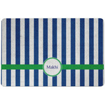 Stripes Dog Food Mat w/ Name or Text