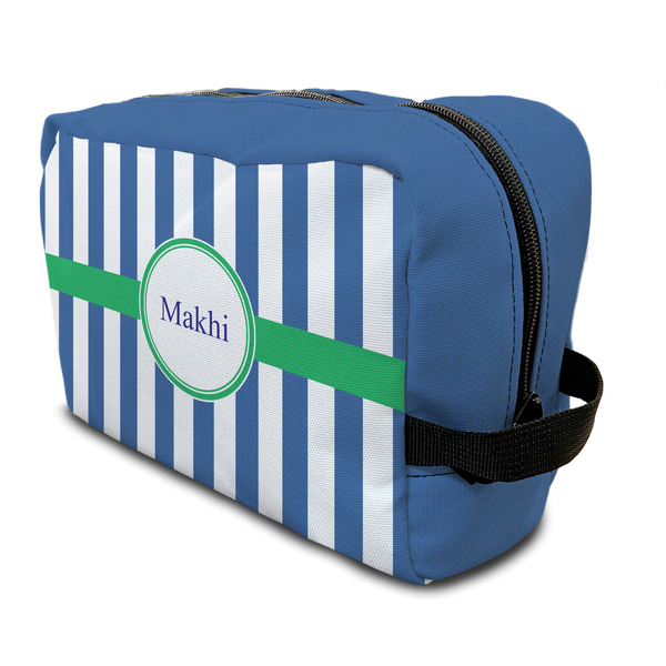 Custom Stripes Toiletry Bag / Dopp Kit (Personalized)