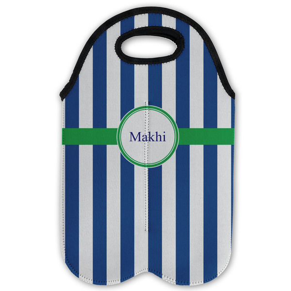 Stripes Double Wine Tote - Flat (new)