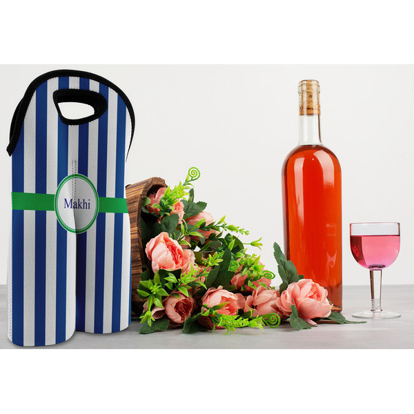 Stripes Double Wine Tote - LIFESTYLE (new)
