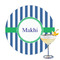Stripes Printed Drink Topper (Personalized)
