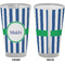 Stripes Pint Glass - Full Color - Front & Back Views