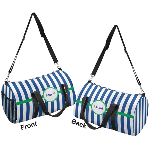 Stripes Duffle bag small front and back sides