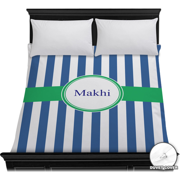 Custom Stripes Duvet Cover - Full / Queen (Personalized)