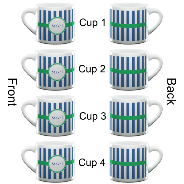 Stripes Espresso Cup - 6oz (Double Shot Set of 4) APPROVAL