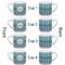 Stripes Espresso Cup - 6oz (Double Shot Set of 4) APPROVAL