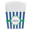 Stripes French Fry Favor Box - Front View