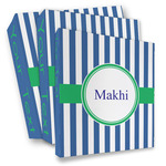 Stripes 3 Ring Binder - Full Wrap (Personalized)