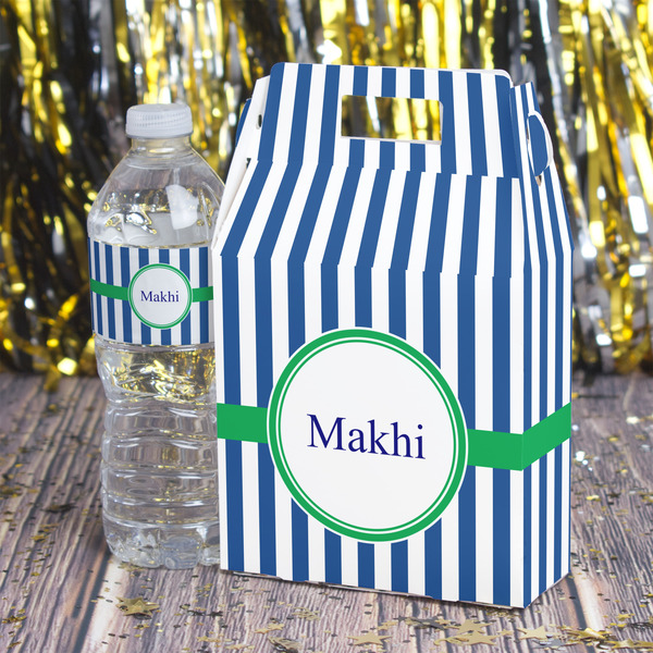 Stripes Gable Favor Box - In Context