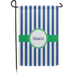 Stripes Small Garden Flag - Single Sided w/ Name or Text