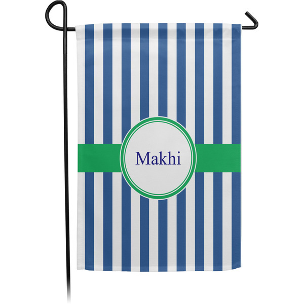 Custom Stripes Small Garden Flag - Single Sided w/ Name or Text