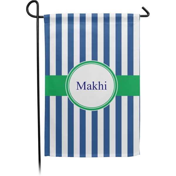 Custom Stripes Small Garden Flag - Double Sided w/ Name or Text