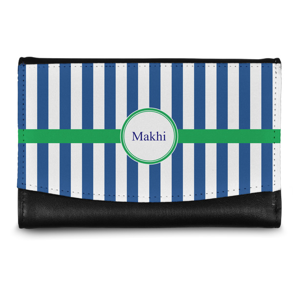 Custom Stripes Genuine Leather Women's Wallet - Small (Personalized)