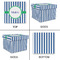 Stripes Gift Boxes with Lid - Canvas Wrapped - Medium - Approval