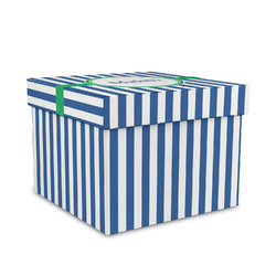Stripes Gift Box with Lid - Canvas Wrapped - Medium (Personalized)
