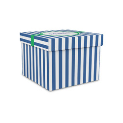 Stripes Gift Box with Lid - Canvas Wrapped - Small (Personalized)