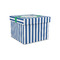 Stripes Gift Boxes with Lid - Canvas Wrapped - Small - Front/Main
