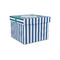 Stripes Gift Box with Lid - Canvas Wrapped - Small (Personalized)
