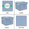 Stripes Gift Boxes with Lid - Canvas Wrapped - X-Large - Approval