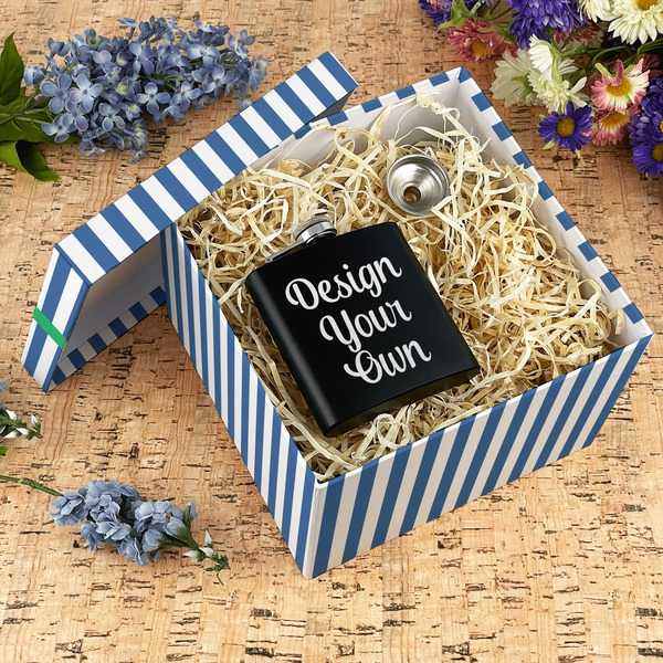 Stripes Gift Boxes with Lid - Canvas Wrapped - X-Large - In Context