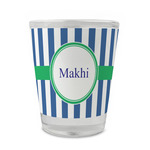 Stripes Glass Shot Glass - 1.5 oz - Set of 4 (Personalized)