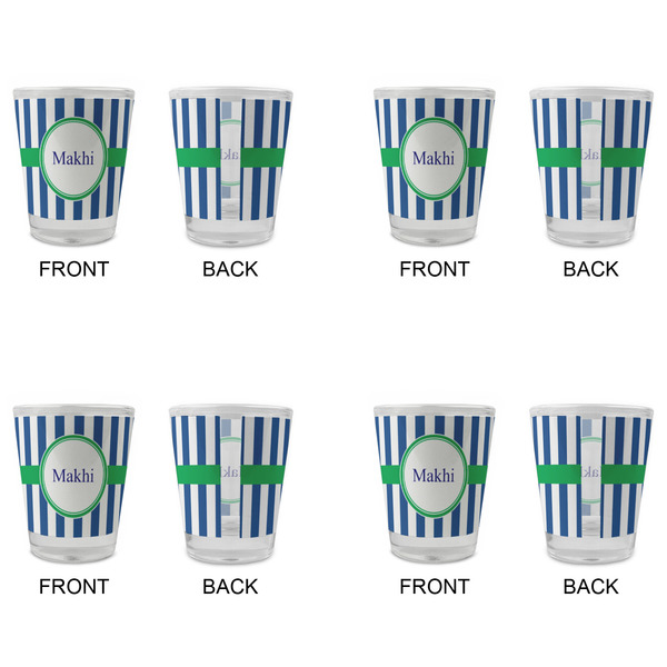 Stripes Glass Shot Glass - Standard - Set of 4 - APPROVAL