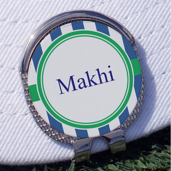 Custom Stripes Golf Ball Marker - Hat Clip