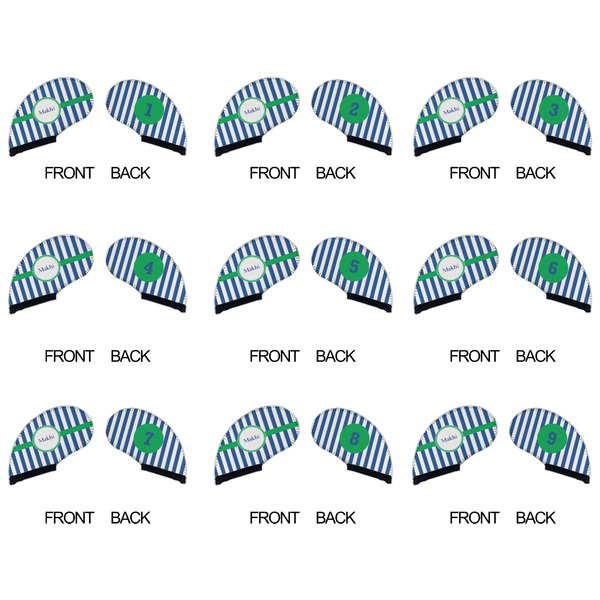 Stripes Golf Club Covers - APPROVAL (set of 9)