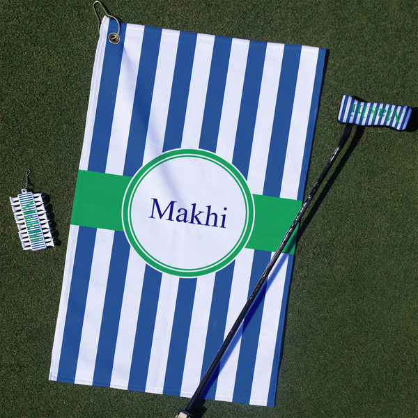 Custom Stripes Golf Towel Gift Set (Personalized)