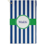 Stripes Golf Towel - Poly-Cotton Blend - Small w/ Name or Text